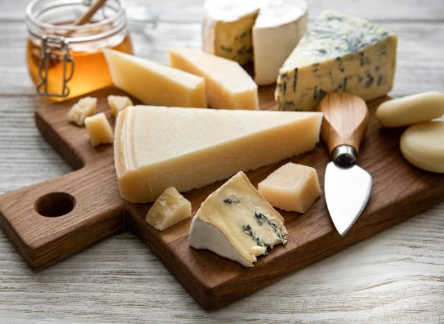 cheese board, concept of how to lose weight without giving up cheese